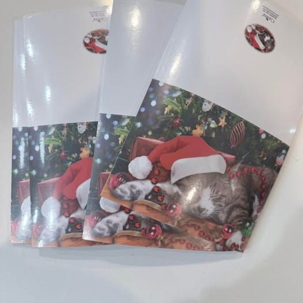 4 packs of unopened puppy Christmas cards